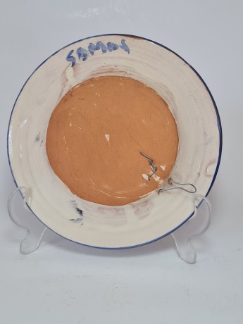 Samos Тарелка фарфоровая с синими цветами, 18 см, Германия, 1950-60гг.