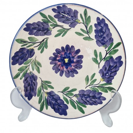 Samos Тарелка фарфоровая с синими цветами, 18 см, Германия, 1950-60гг.