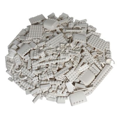 LEGO LEGO Steine Weiss gemischt - 800 Stuck -  White brick mix Кирпичи LEGO смешанные белые - 800 штук - Смесь белых кирпичей