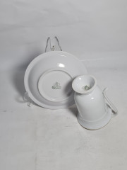 Кофейная пара винтажная Burg Lindau / Feines, 2 шт., фарфор, Германия, 1970-80гг.