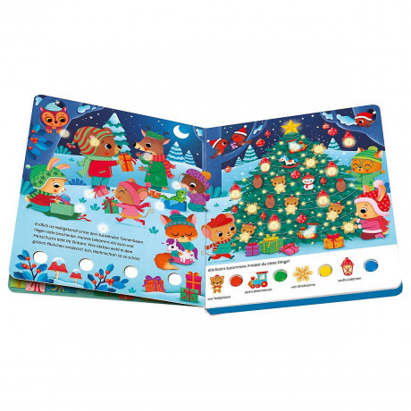 Ravensburger Weihnachtliches Lichter-Wimmelbuch Рождественские огни книга поиск предметов