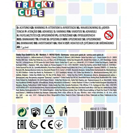 Noris Tricky Cube -Trick-Wurfel Tricky Cube