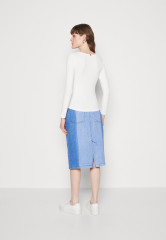 Tommy Hilfiger SLIM Long sleeved top ecru SLIM Топ с длинными рукавами экрю