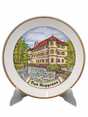 Тарелка декоративная винтажная Böckling Neudenau "Бад-Раппенау", фарфор, 24 см, Германия, 1970-80гг.