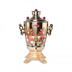 Olymp Handels GmbH Olymp Handels GmbH Wasserkocher Russischer Samowar Imperia 3,2L elektr. Teemaschine Gold  Olymp Handels GmbH Чайник Русский Самовар Империя 3,2л электрический. Золотой чайник