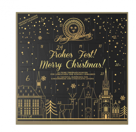 LambertZ Merry Christmas Advent Calendar 290g, Адвент-календарь 2025 Lambertz Ассорти пряников, 37 см х 37 см, 290 грамм