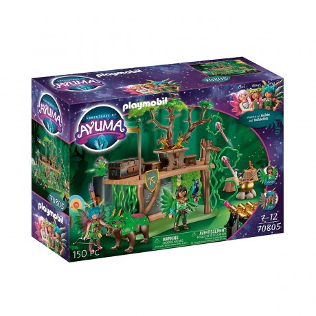 PLAYMOBIL Adventures of Ayuma 2er Set: 70805 Trainingscamp + 70803 Crystal Fairy und Bat Fairy mit Seelentieren Приключения Аюмы Набор из 2 предметов: 70805 Тренировочный лагерь + 70803 Хрустальная фея и Фея летучих мышей с животными-призраками
