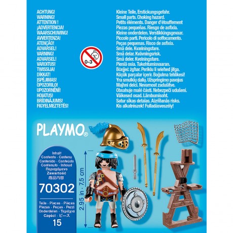 PLAYMOBIL PLAYMOBIL 70302 Gladiator mit Waffenstander PLAYMOBIL 70302 Гладиатор с подставкой для оружия