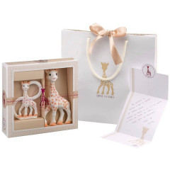 SOPHIE LA GIRAFE® Geschenkset Sophie + Beissring aus Naturkautschuk Подарочный набор Софи+зубное кольцо из натурального каучука