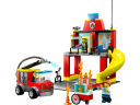 Lego Feuerwehrstation und Loschauto Пожарная часть и пожарная машина