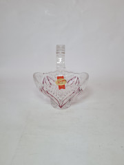 Корзинка винтажная Anna Hutte, хрусталь с красным декором, 15 x 11 x 18 см, Германия, 1960-70гг.