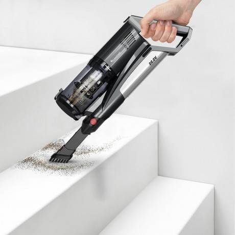 TurboTronic by Z-Line TurboTronic by Z-Line Akku-Hand-und Stielstaubsauger 11 kpa, faltbar, ultra-Leichtgewicht Boden Staubsauger, 120 W, beutellos, kabelloser Handsauger mit Wandhalterung rot Беспроводной ручной и стержневой пылесос TurboTronic by Z-Line