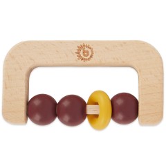 bieco Greifling Holz Natur Baby Beissring 10 cm Greifring mit Silikon Kugeln ab 0 M Beissringe Кольцо-захват из натурального дерева для прорезывания зубов для младенцев 10 см кольцо-захват с силиконовыми шариками от 0 M прорезыватели для зубов