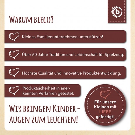 bieco Greifling Holz Natur Baby Beissring 10 cm Greifring mit Silikon Kugeln ab 0 M Beissringe Кольцо-захват из натурального дерева для прорезывания зубов для младенцев 10 см кольцо-захват с силиконовыми шариками от 0 M прорезыватели для зубов