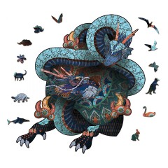 Hocan Holzpuzzle Unregelmassiges dreidimensionales Tierpuzzle Деревянная головоломка Неправильная трехмерная головоломка с животными