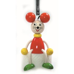 HESS Holzspielzeug Schwingfigur Maus Деревянная качающаяся игрушечная мышка