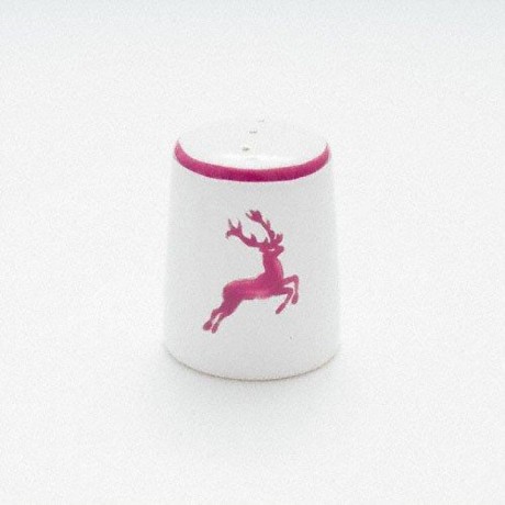 Gmundner Keramik Gmundner Keramik Bordeauxroter Hirsch Pfefferstreuer glatt h: 5,8 cm Керамическая перечница Gmundner из бордоского красного оленя, гладкая, высота: 5,8 см