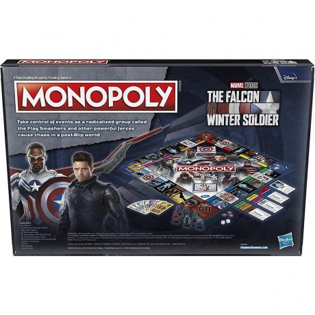 Hasbro Marvel Monopoly The Falcon and the Winter Soldier Монополия Marvel Сокол и Зимний Солдат