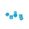 dice4friends 7-tlg. RPG Wurfelset Transparent: Blue 7 шт. RPG Dice Set Прозрачный: Синий