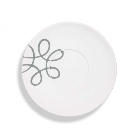Gmundner Keramik Gmundner Keramik Pur Geflammt Grau Teeuntertasse Maxima 18 cm Gmundner Ceramics Pure Flamed Серое чайное блюдце Maxima 18 см