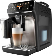 Philips Philips Kaffeevollautomat 5400 Series EP5447/90 LatteGo, 12 Kaffeespezialitaten und 4 Benutzerprofilen chrom/mattschwarz  Полностью автоматическая кофемашина Philips серии 5400 EP5447/90 LatteGo, 12 видов кофе и 4 пользвательских профиля, хром/мат