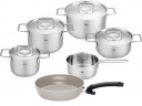 Fissler Fissler PURE Kochtopfset  5-tlg. + Gratis Bratpfanne Ceratal 24cm silber Набор кастрюль Fissler PURE из 5 предметов. + Бесплатная сковорода Ceratal 24см.