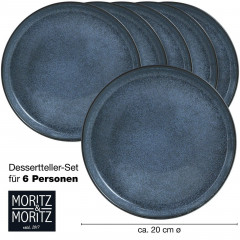 Moritz &amp; Moritz Moritz &amp; Moritz Dessertteller 6-tlg. Digital blau Десертные тарелки Moritz &amp;amp; Moritz 6 шт. Цифровой