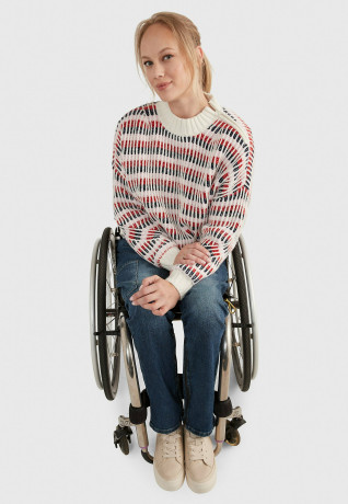 Tommy Hilfiger ADAPTIVE SIGNATURE  Jumper snow white multi АДАПТИВНАЯ ПОДПИСЬ Перемычки белоснежка мульти