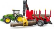 Bruder 03054 John Deere 7930 mit Ruckeanhanger 03054 John Deere 7930 с грузовым прицепом