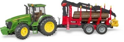 Bruder 03054 John Deere 7930 mit Ruckeanhanger 03054 John Deere 7930 с грузовым прицепом