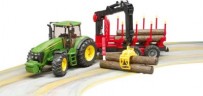 Bruder 03054 John Deere 7930 mit Ruckeanhanger 03054 John Deere 7930 с грузовым прицепом