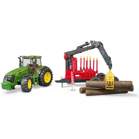 Bruder 03054 John Deere 7930 mit Ruckeanhanger 03054 John Deere 7930 с грузовым прицепом