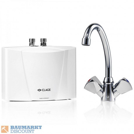 Clage Clage Heisswasserspender Clage Klein Durchlaufhitzer M3/SNM mit Waschtischaramtur Диспенсер для горячей воды Clage Clage Klein проточный водонагреватель M3/SNM с арматурой для умывальника