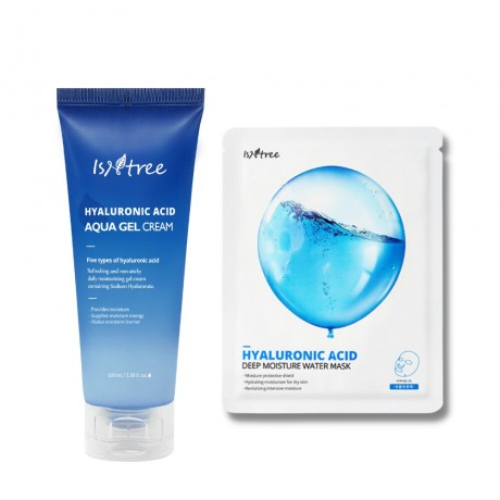 Isntree Isntree Hyaluronic Acid Aqua Gel Cream + Isntree Hyaluronic Acid Deep Moisture Water Mask Isntree Hyaluronic Acid Aqua Gel Cream + Isntree Гиалуроновая кислота Глубоко увлажняющая водная маска