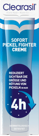 Clearasil Anti-Pickel Creme Sofort Pickel Fighter Creme, Клерасил Крем-гель для лица от прыщей, 15 мл