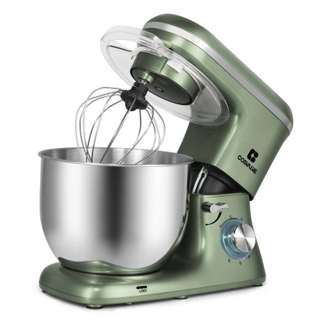 PRANITE PRANITE Multikocher Hochleistungs-Kuchenmaschine 400W mit grossem 7L Edelstahlschussel, Kuchenmixer, Teigmaschine zum Ruhren, Kneten und Aufschlagen Высокопроизводительная мультиварка PRANITE мощностью 400 Вт с большой миской из нержавеющей стали