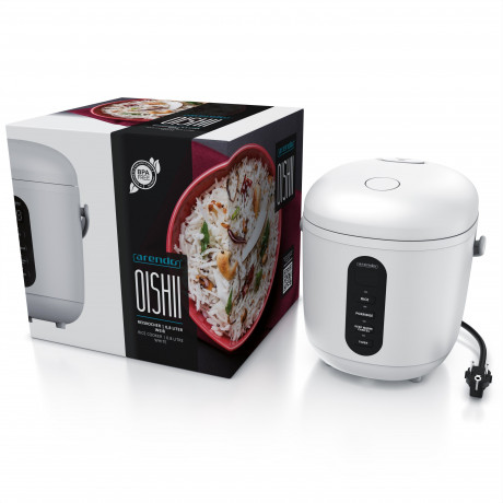 Arendo Arendo Reiskocher, 300 W, 0,8l, Messbecher  Reisloffel, Kochprogramme, Timer, Warmhaltefunktion  Рисоварка Arendo, 300 Вт, 0,8л, мерный стакан, ложка для риса, программы приготовления, таймер, функция поддержания тепла