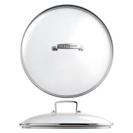 Le Creuset Le Creuset 'Zubehor Aluminium-Antihaft-Pfannen' Glasdeckel fur Aluminium-Antihaft Pfanne 24 cm Le Creuset "Аксессуары для алюминиевых сковородок с антипригарным покрытием" Стеклянная крышка для алюминиевой сковороды с антипригарным покрытием 24