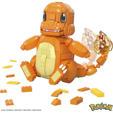 Mattel Mega Construx Pokemon Jumbo Glumanda Collector Figur (beweglich) Коллекционная фигурка Mega Construx Pokemon Jumbo Charmander (подвижная)