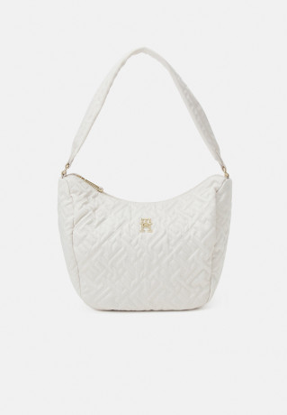Tommy Hilfiger FLOW SHOULDER BAG Handbag feather white СУМКА НА ПЛЕЧО FLOW Сумка перо белое