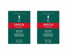 SPEICK Original SeifeНабор 100g x 2st, Натуральное мыло с экстрактом альпийской валерианы и лавандой, мягкое очищение для лица и тела, Германия  100г х 2шт