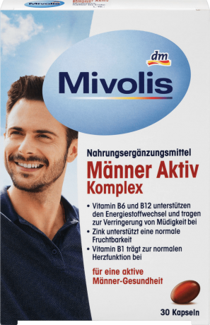 Mivolis Manner Aktiv Komplex-Kapseln Комплексные витамины для мужчин, 30 шт.