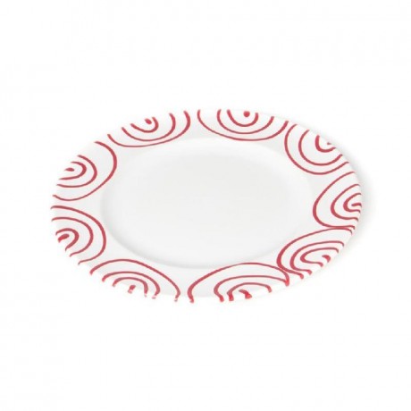 Gmundner Keramik Gmundner Keramik Rotgeflammt Dessertteller / Fruhstucksteller Gourmet d: 18 cm / h: 1,8 cm Gmundner керамическая десертная тарелка с красным пламенем / тарелка для завтрака для гурманов г: 18 см / высота: 1,8 см