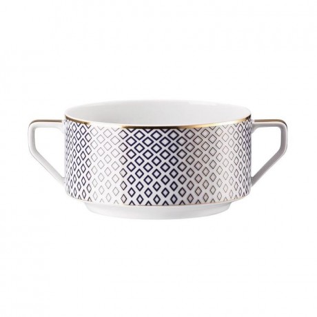 Rosenthal Rosenthal Francis Carreau Bleu Suppen-Obertasse 0,35 L Чашка для супа Rosenthal Francis Carreau Bleu 0,35 л