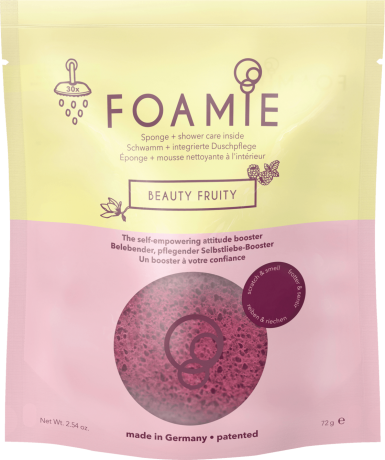 Foamie Schwamm mit Duschpflege Beauty Fruity Губка для ванной, Красивые фрукты , 1 шт.