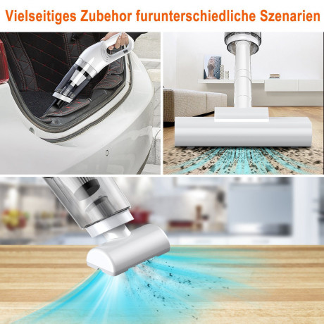 OKWISH OKWISH Akku-Handstaubsauger Handstaubsauger Autostaubsauger Staubsauger Bodenstaubsauger Kabellos, 120,00 W, Beutellos, 4 in 1 Multifunktion 11000Pa Mit 2000mA-Akku Wohnungen Auto  Беспроводной ручной пылесос OKWISH, ручной пылесос, автомобильный п