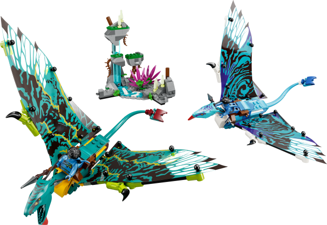 Lego Jakes und Neytiris erster Flug auf einem Banshee Первый полет Джейка и Нейтири на Банши