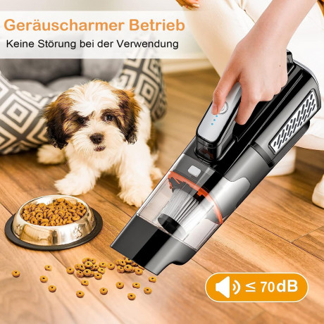 Mutoy Mutoy Akku-Handstaubsauger Handstaubsauger,Akku-Handstaubsauger 12000 Pa Starke Saugleistung, 4-in-1 Staubsauger Kabellos Selbststehend,Kabelloser Akkusauger,NassTrocken mit Waschbar HEPA-Filter, Handsauger Kabellos Staubsauger fur boden, Teppiche u