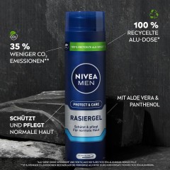 Nivea Men Protect und Care Rasiergel  Гель для бритья Men Protect and Care