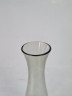 Ваза винтажная Dietsche, темно-серое стекло, 21 x 6 см, Германия, 1970-1980гг.